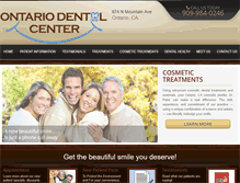 Tablet Screenshot of ontariodentalcenter.com